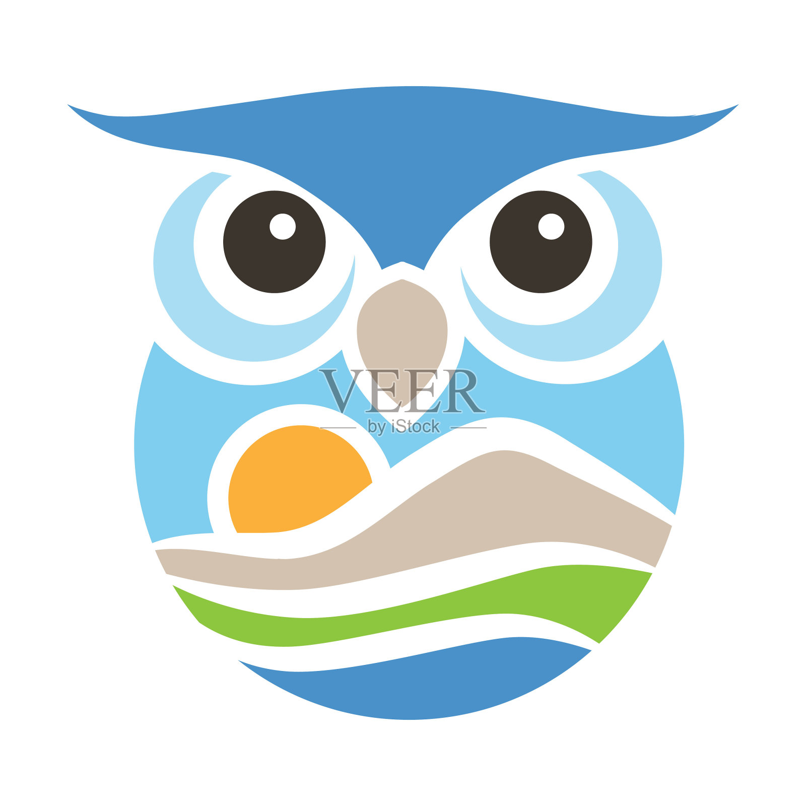 猫头鹰设计元素图片