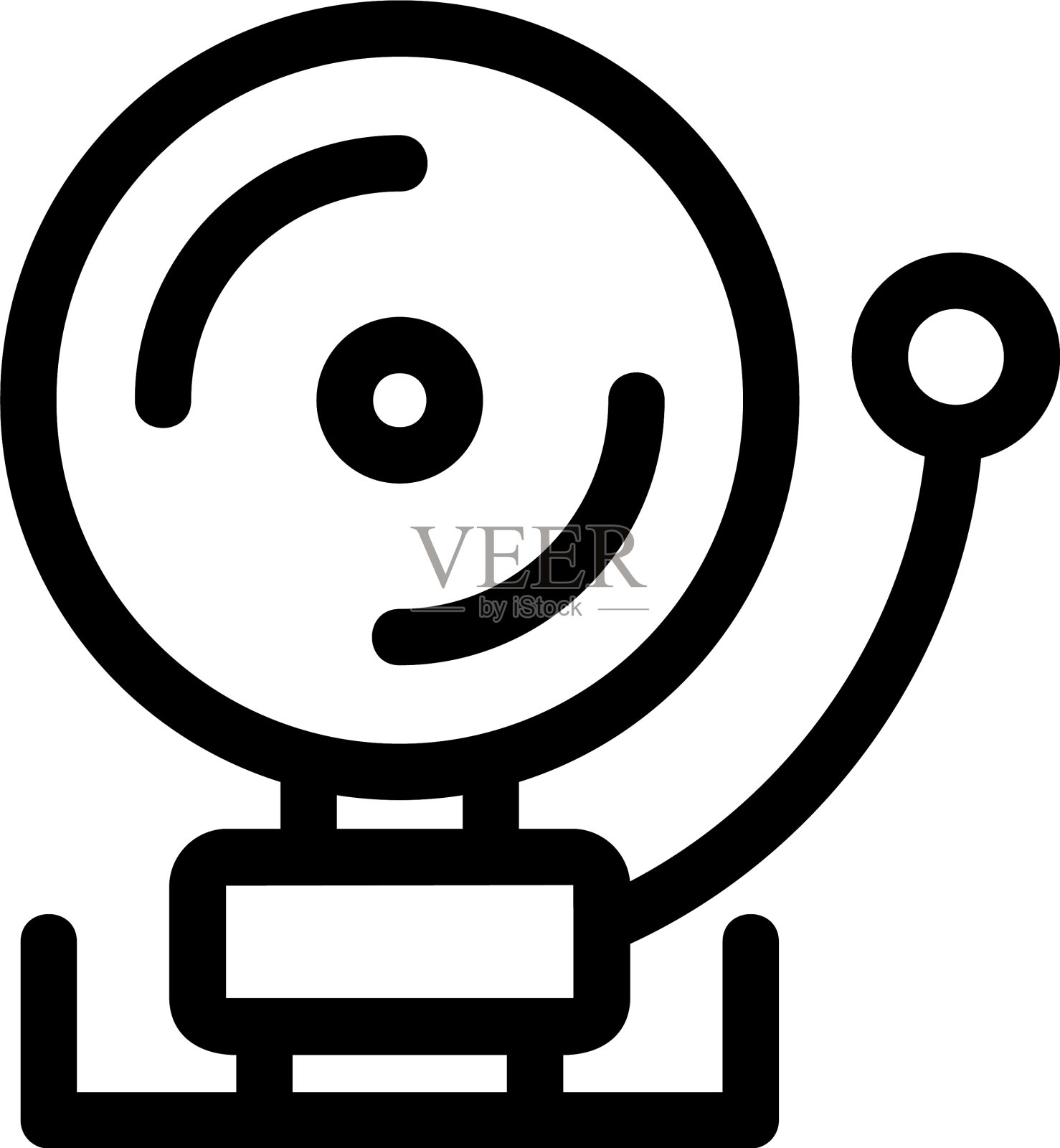 校铃标志或标志孤立标志符号设计元素图片