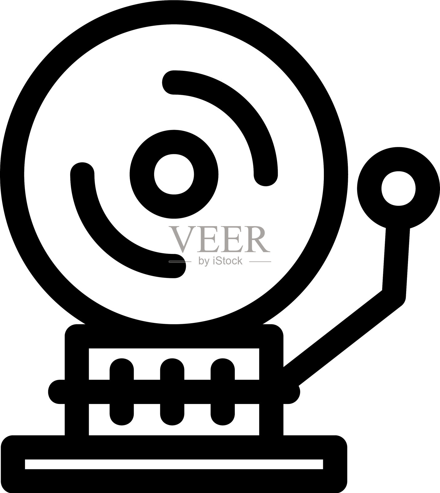 校铃标志或标志孤立标志符号图标素材