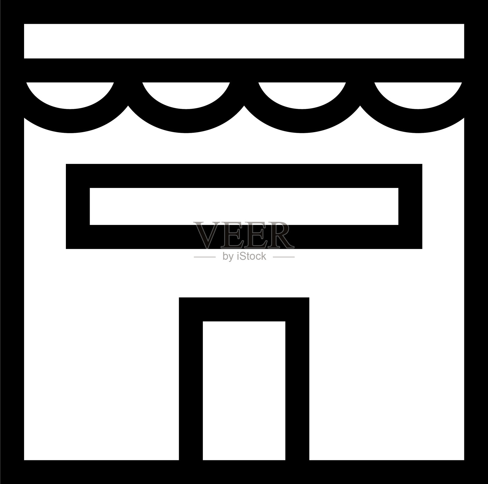 商店图标或标志孤立标志符号图标素材