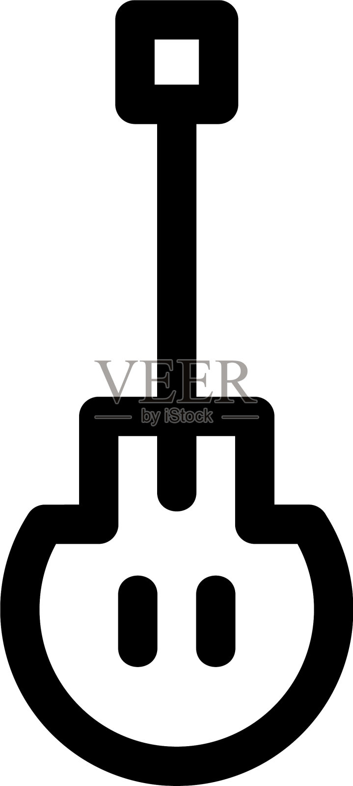 铁铲图标或标志孤立标志符号设计元素图片