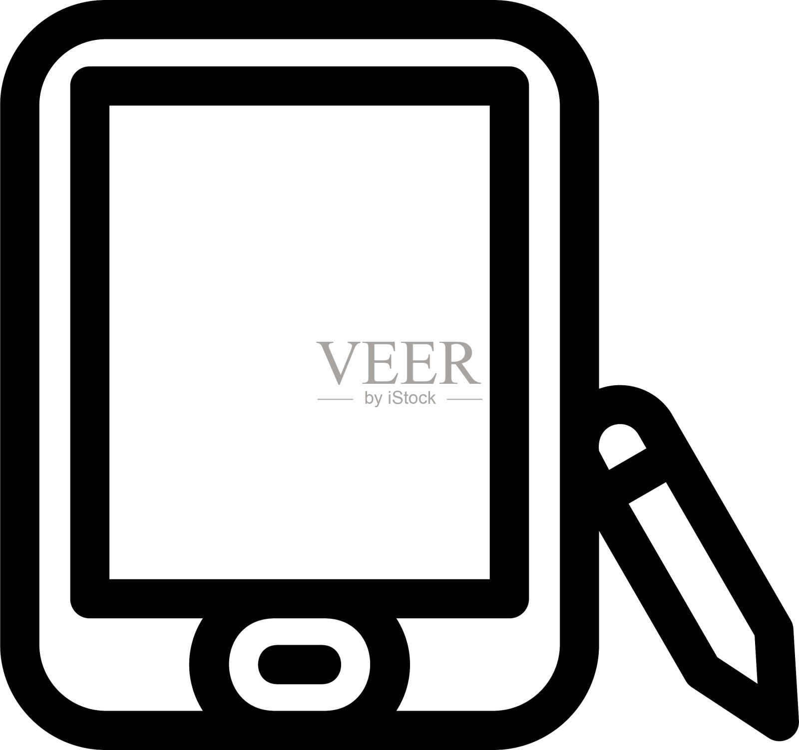 平板图标或标志孤立符号符号图标素材