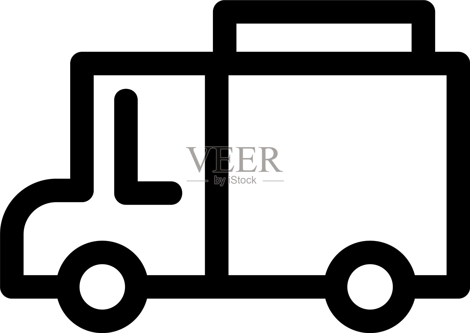 卡车图标或标志孤立标志符号设计元素图片