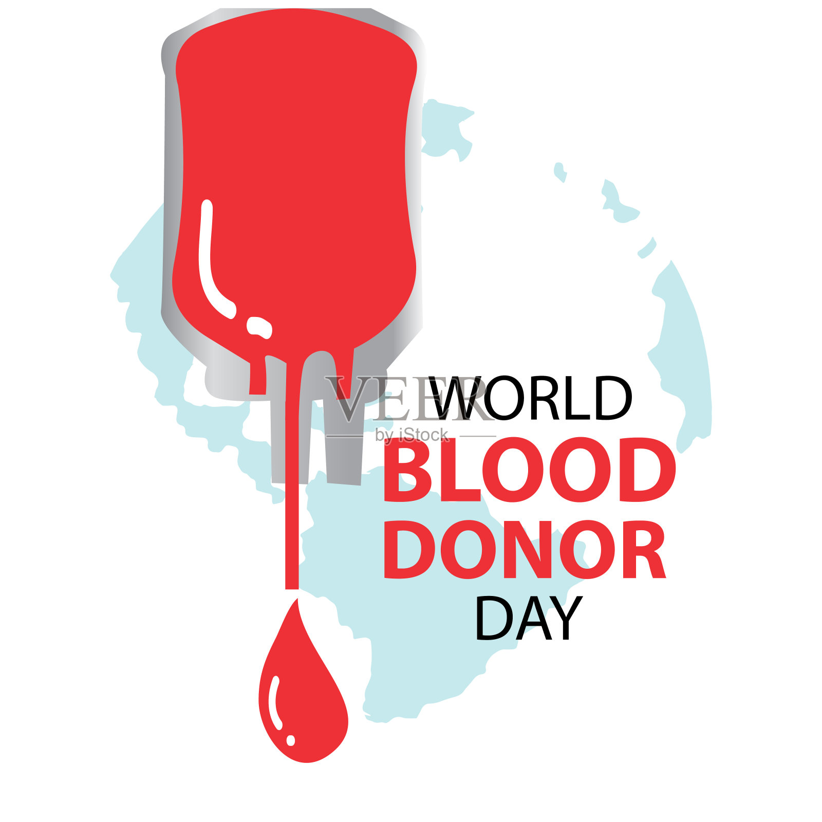 世界献血者日。献血矢量插图。6月14日。插画图片素材
