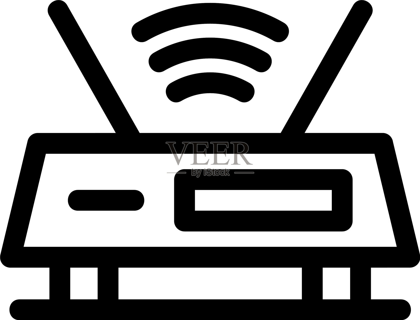 Wifi图标或标志孤立标志符号插画图片素材