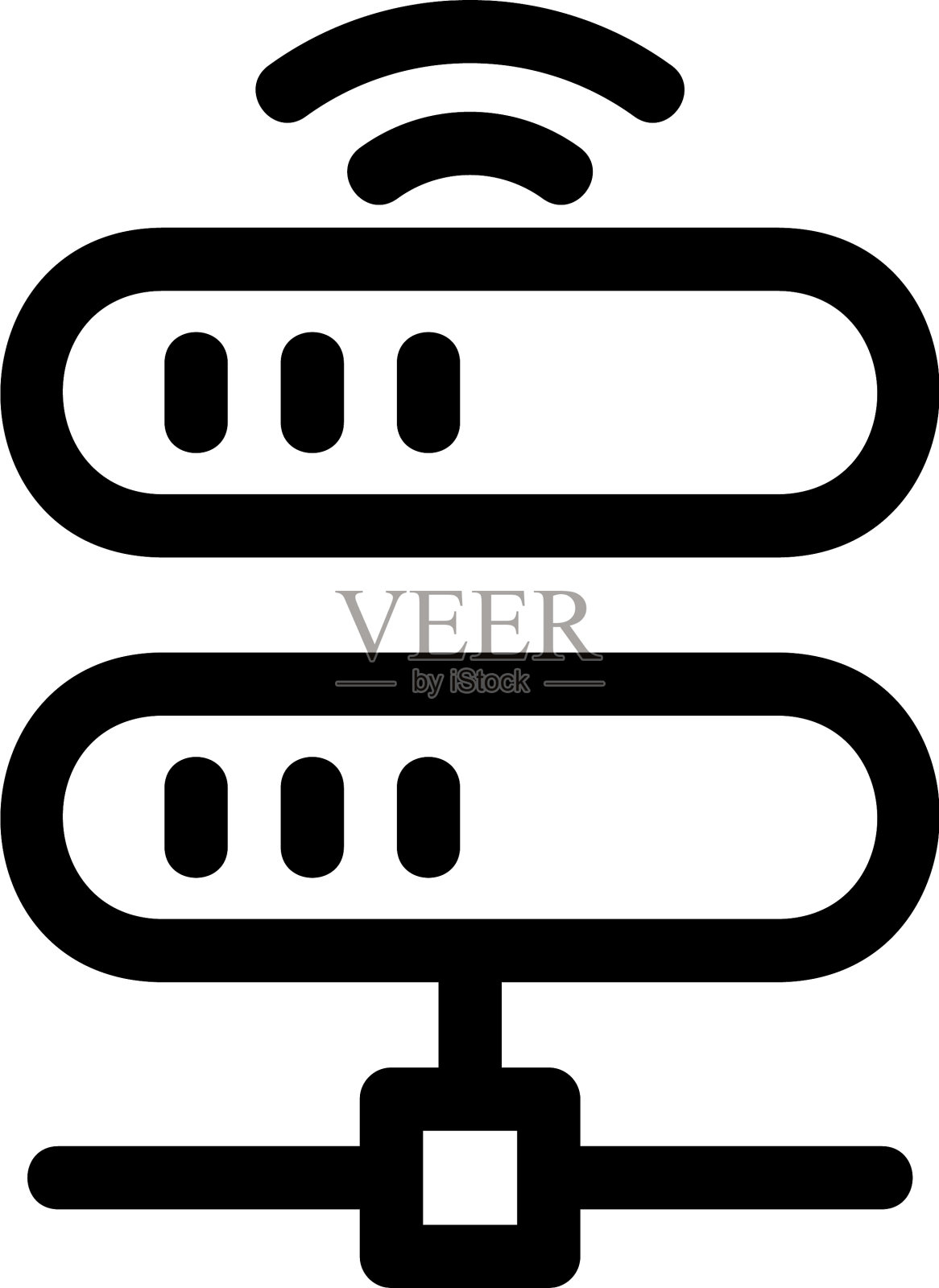 Wifi图标或标志孤立标志符号图标素材