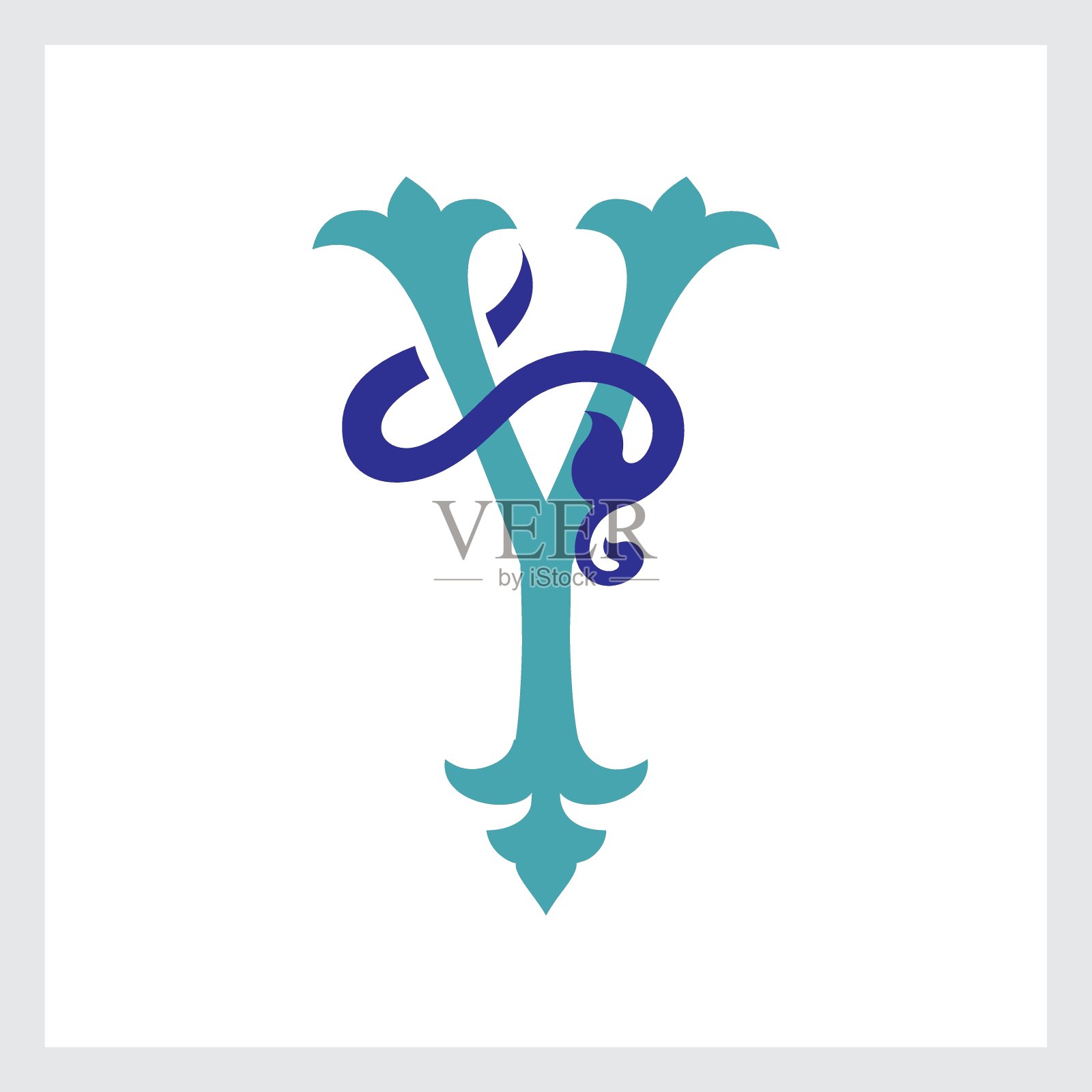 豪华标志集书法字母设计设计元素图片