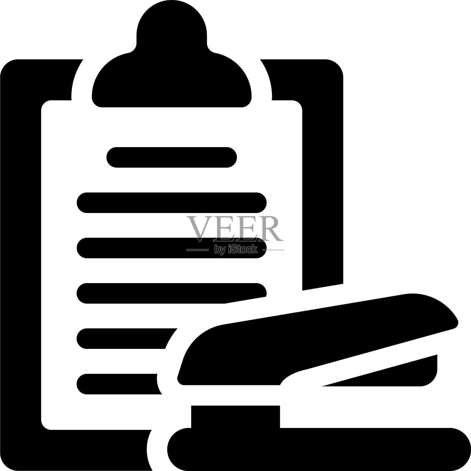 纸订书机设计元素图片