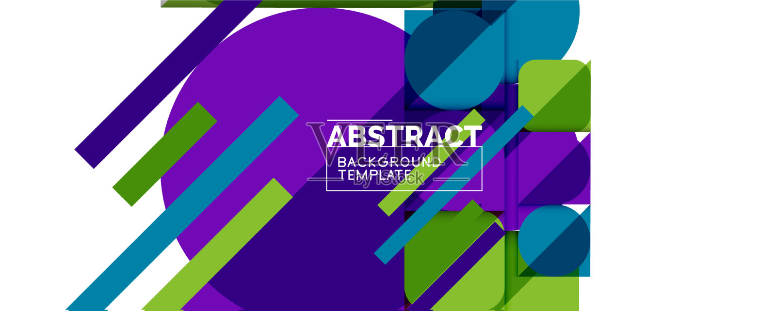 简单的圆圈和三角形是抽象的背景插画图片素材