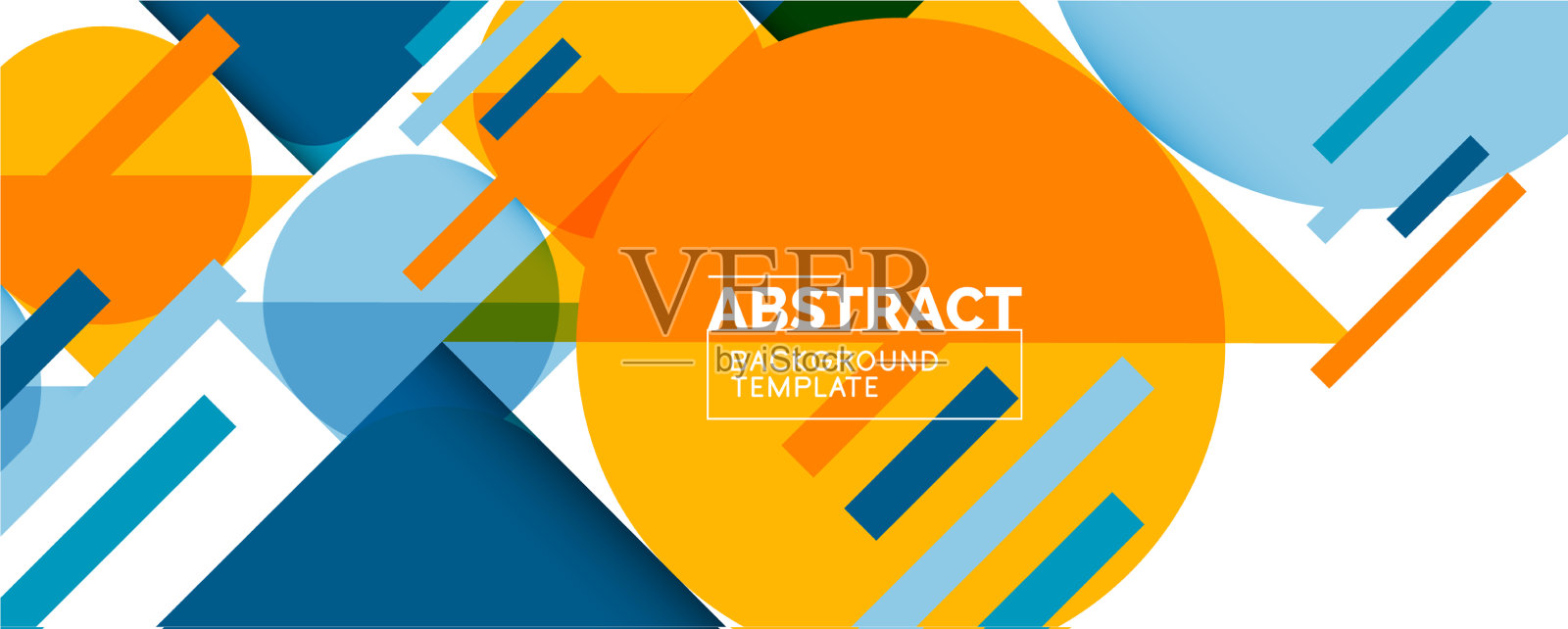 简单的圆圈和三角形是抽象的背景插画图片素材