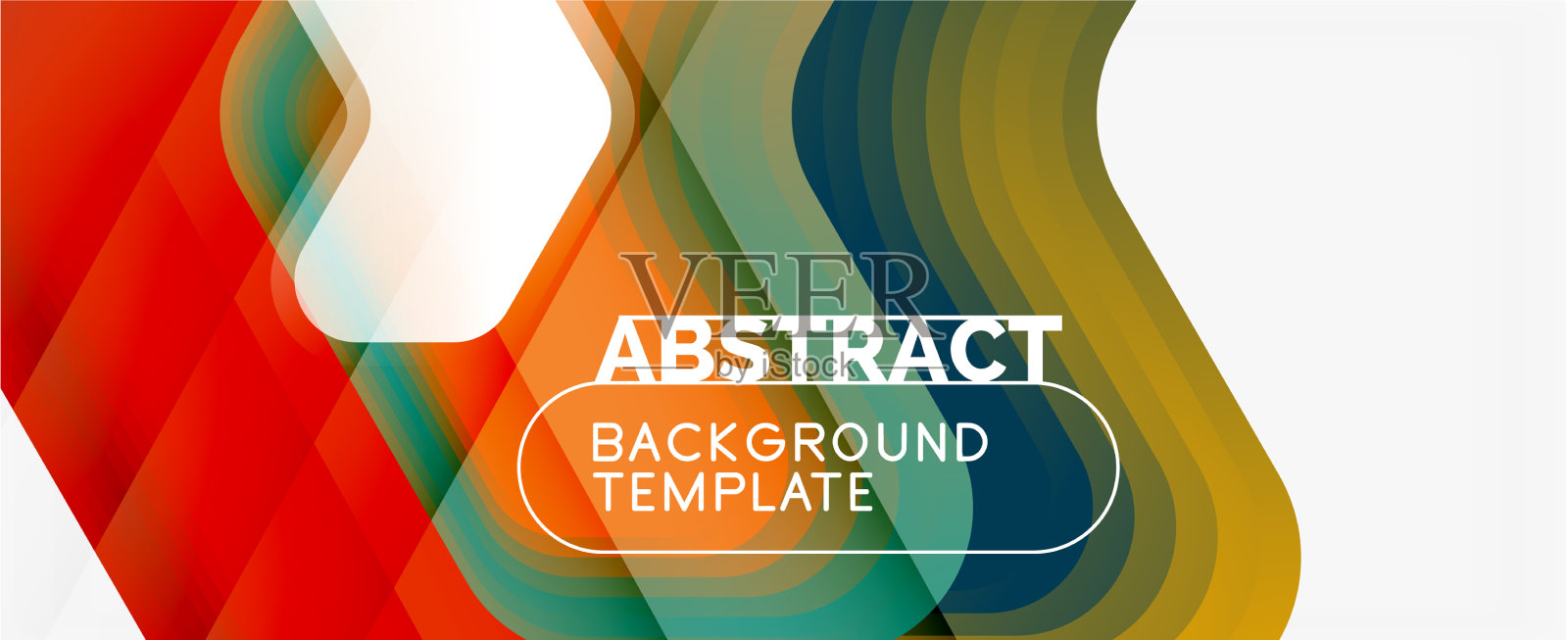 三维箭头几何构成抽象插画图片素材