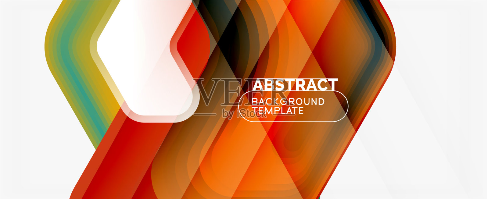 三维箭头几何构成抽象插画图片素材