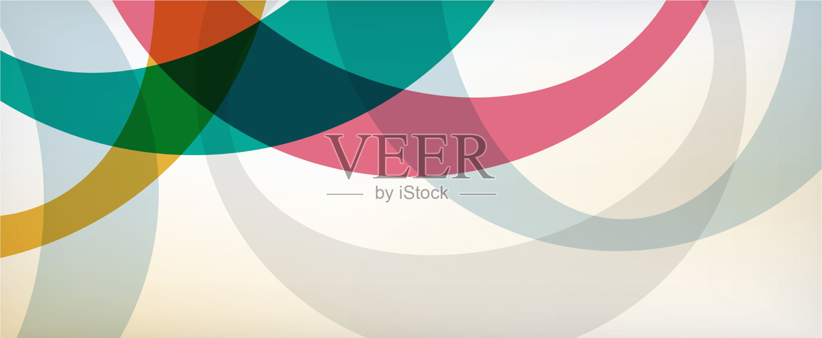 环形几何形状o字母重复插画图片素材