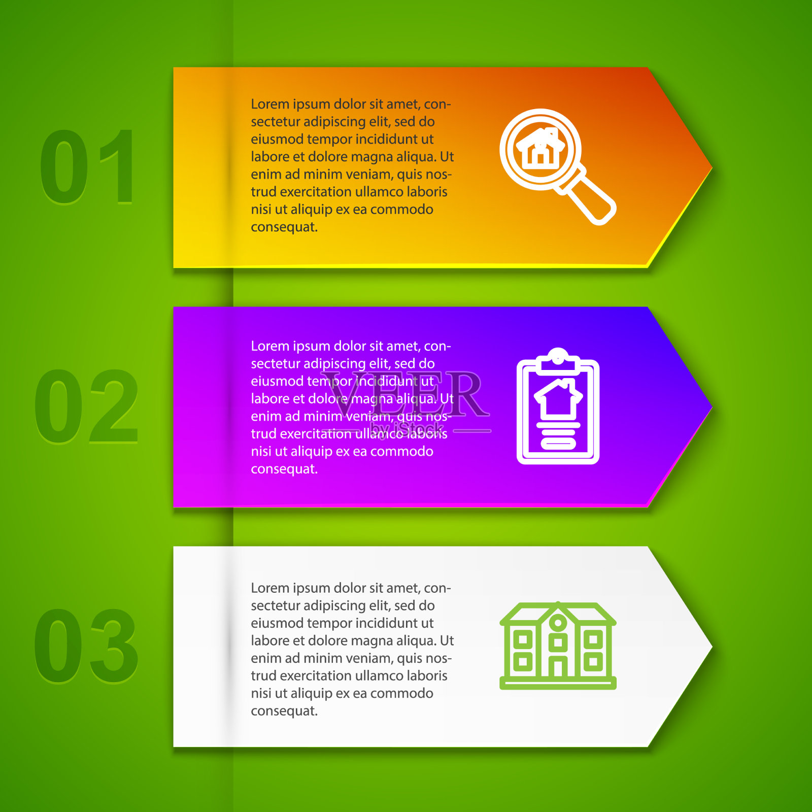 订线找房房屋合同插画图片素材