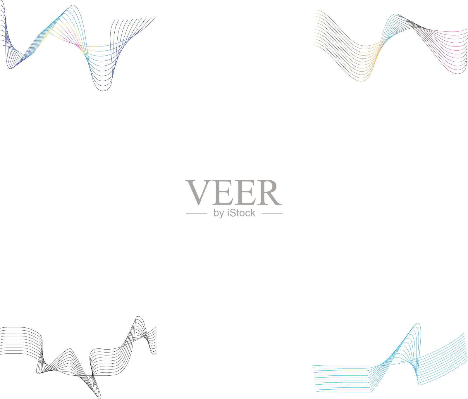 色彩鲜艳的插画图片素材