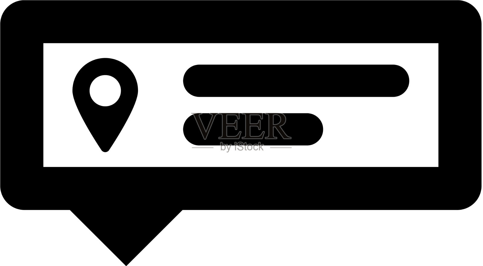 聊天图标位置插画图片素材