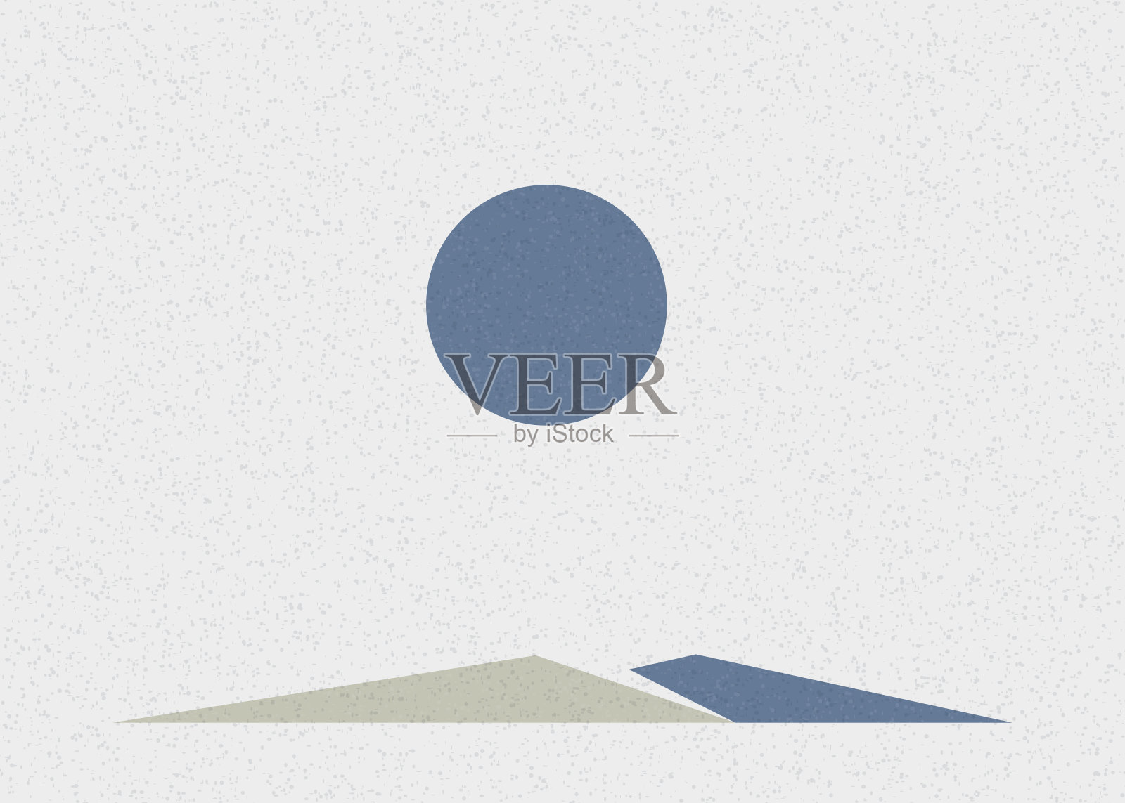 几何山剪影生成艺术海报插图插画图片素材