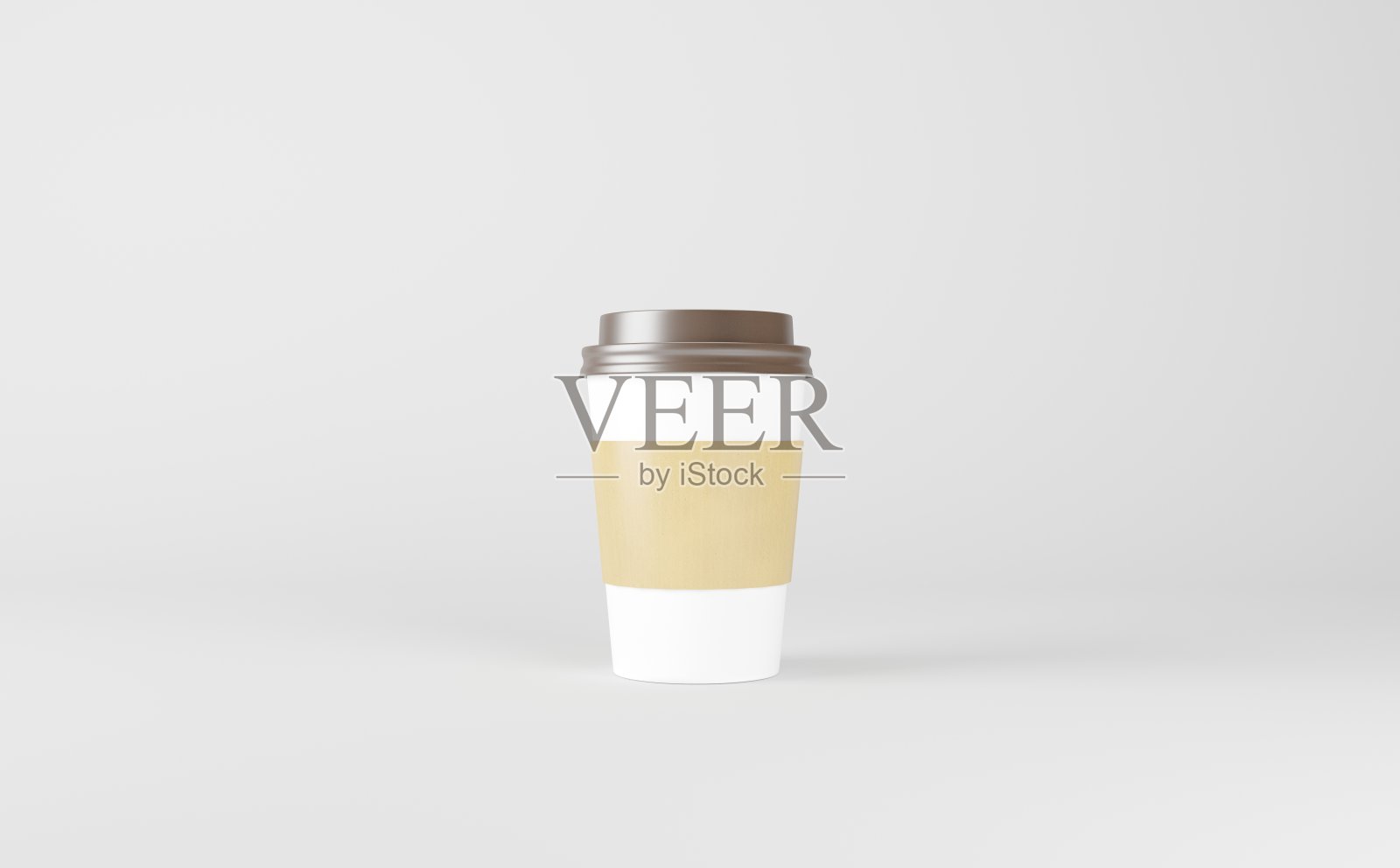 纸杯咖啡模型3D渲染照片摄影图片