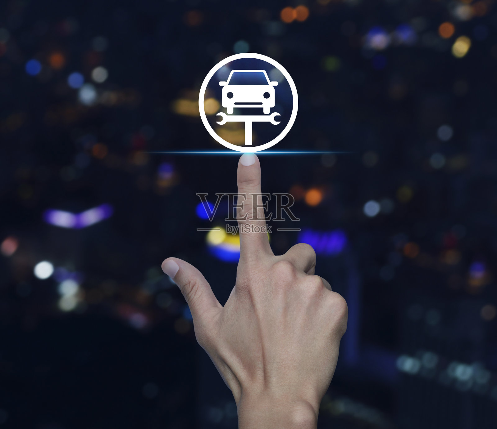 商用车修车概念照片摄影图片