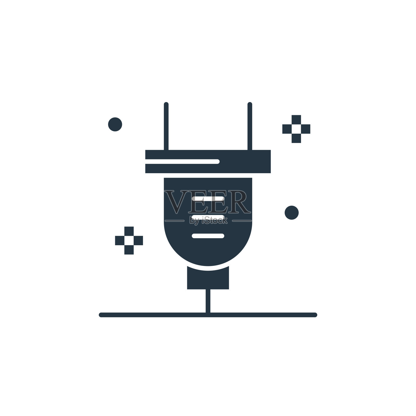 插头图标。字形插头图标为网站设计和移动,应用程序开发,打印。插头图标从充满电源和能量收集隔离在白色的背景。插画图片素材