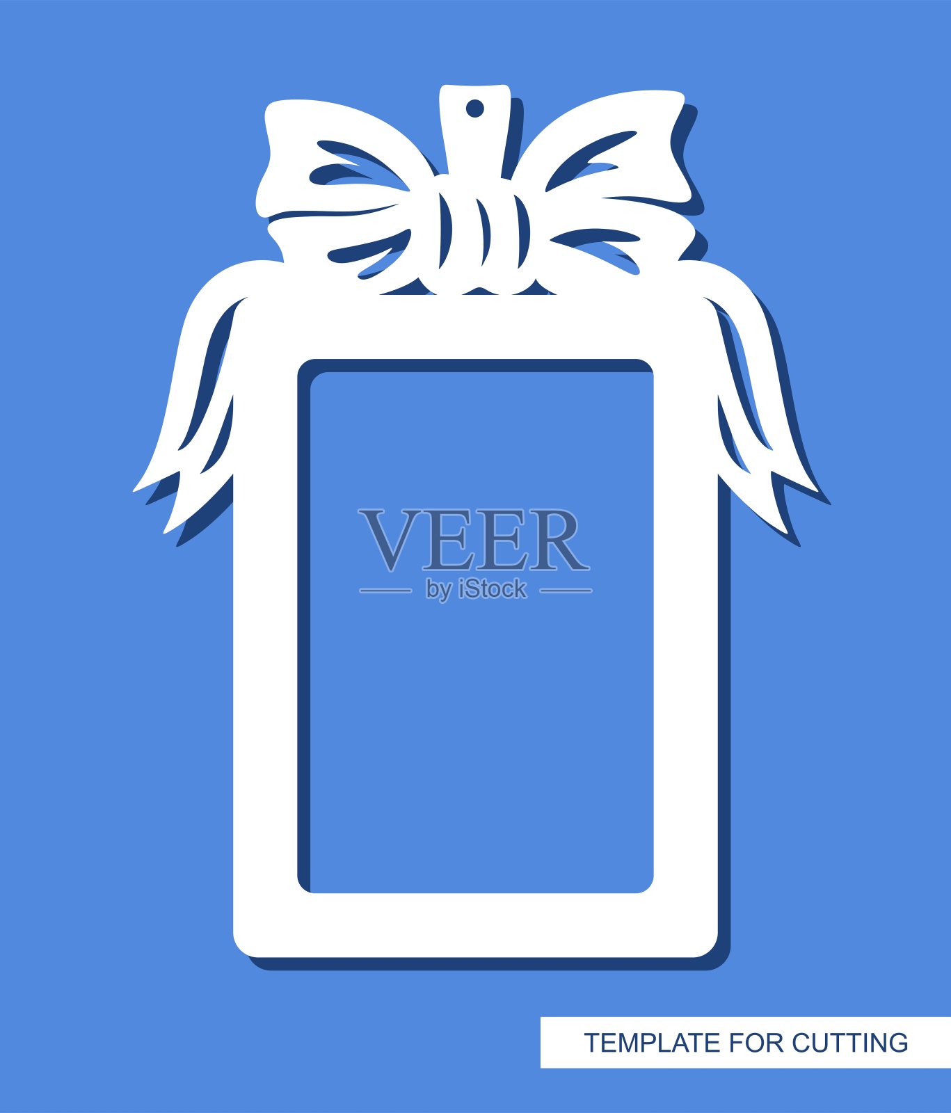 矩形垂直相框。插画图片素材