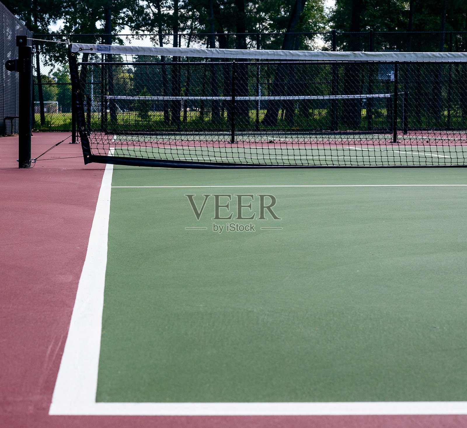 从Pickleball的基线观看照片摄影图片