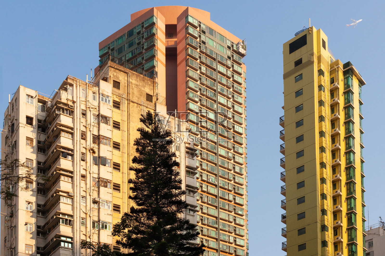 香港公寓的轮廓线照片摄影图片