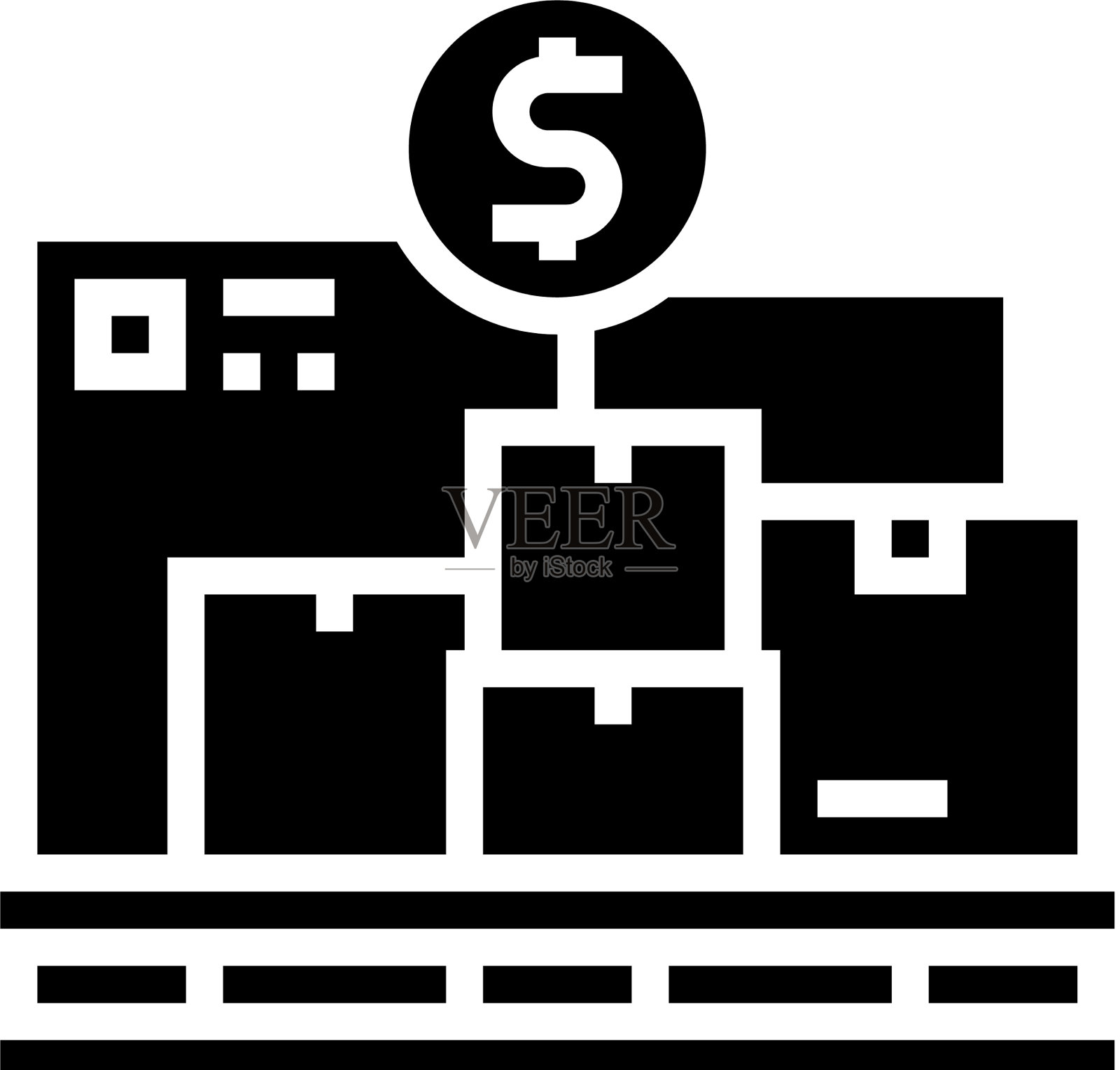 采购服务字形图标插画图片素材