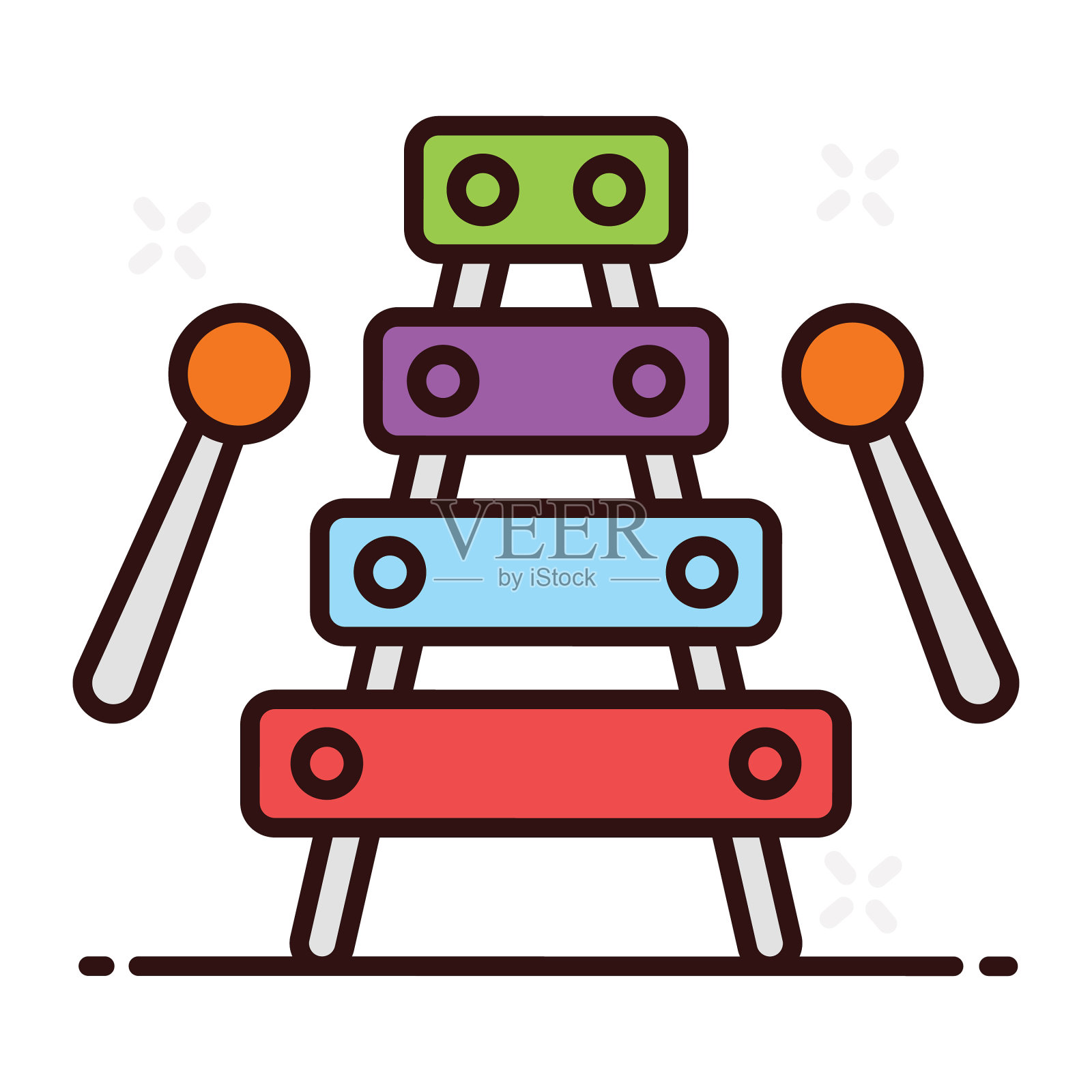 木琴插画图片素材