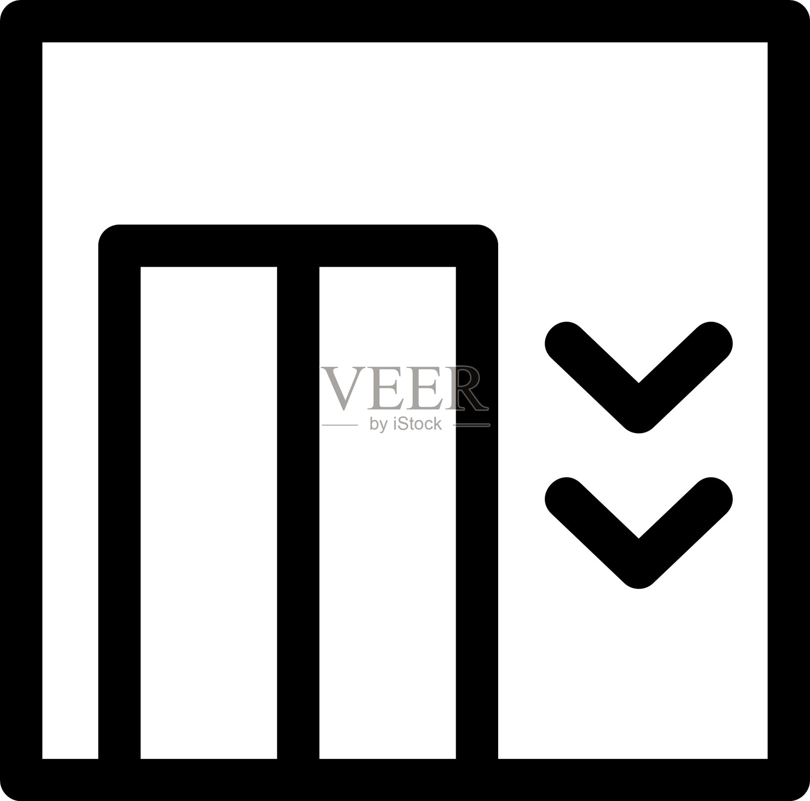 升降标志或标志孤立标志符号图标素材