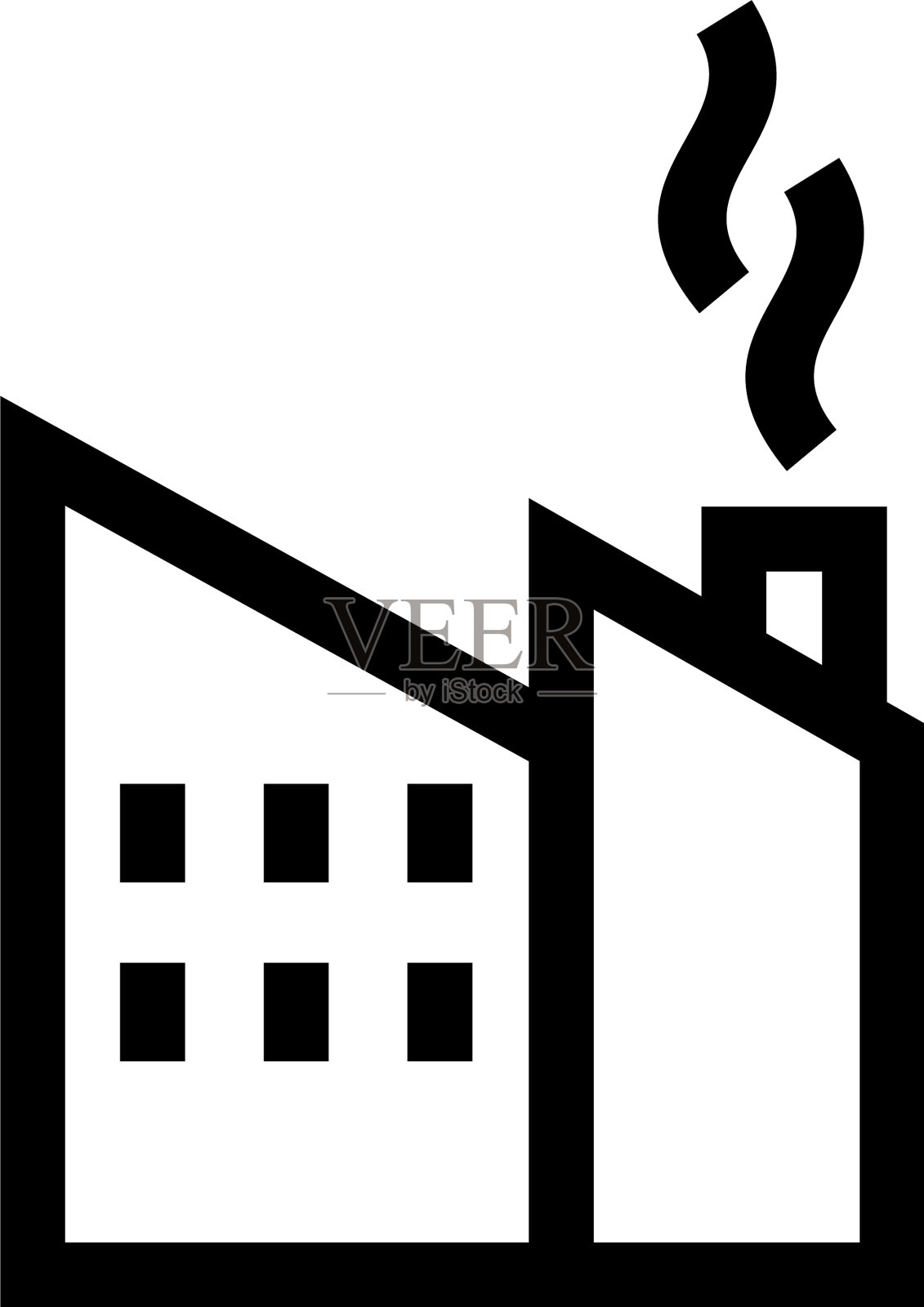 工厂标志或标志孤立标志符号插画图片素材