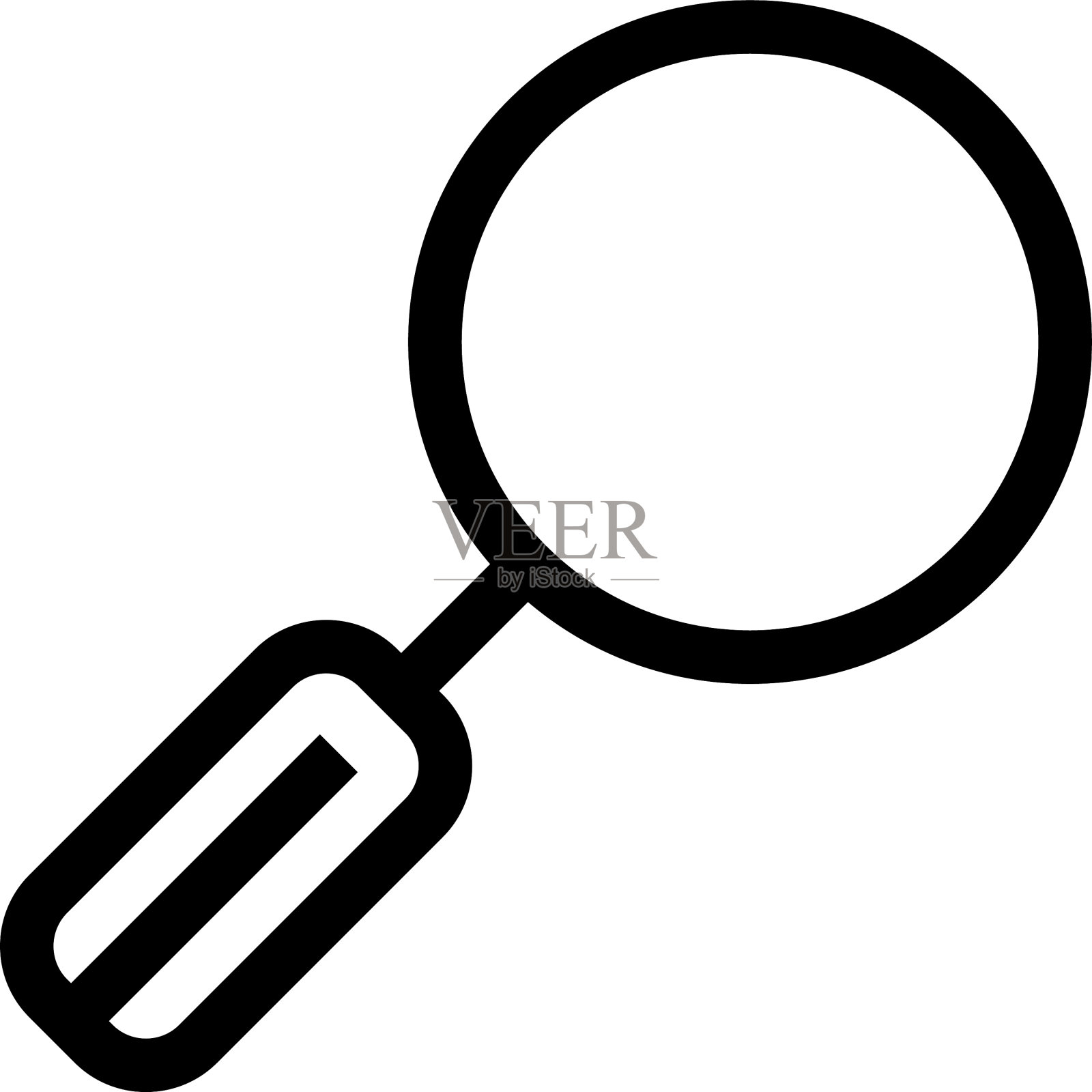 放大图标或标志孤立的标志符号插画图片素材