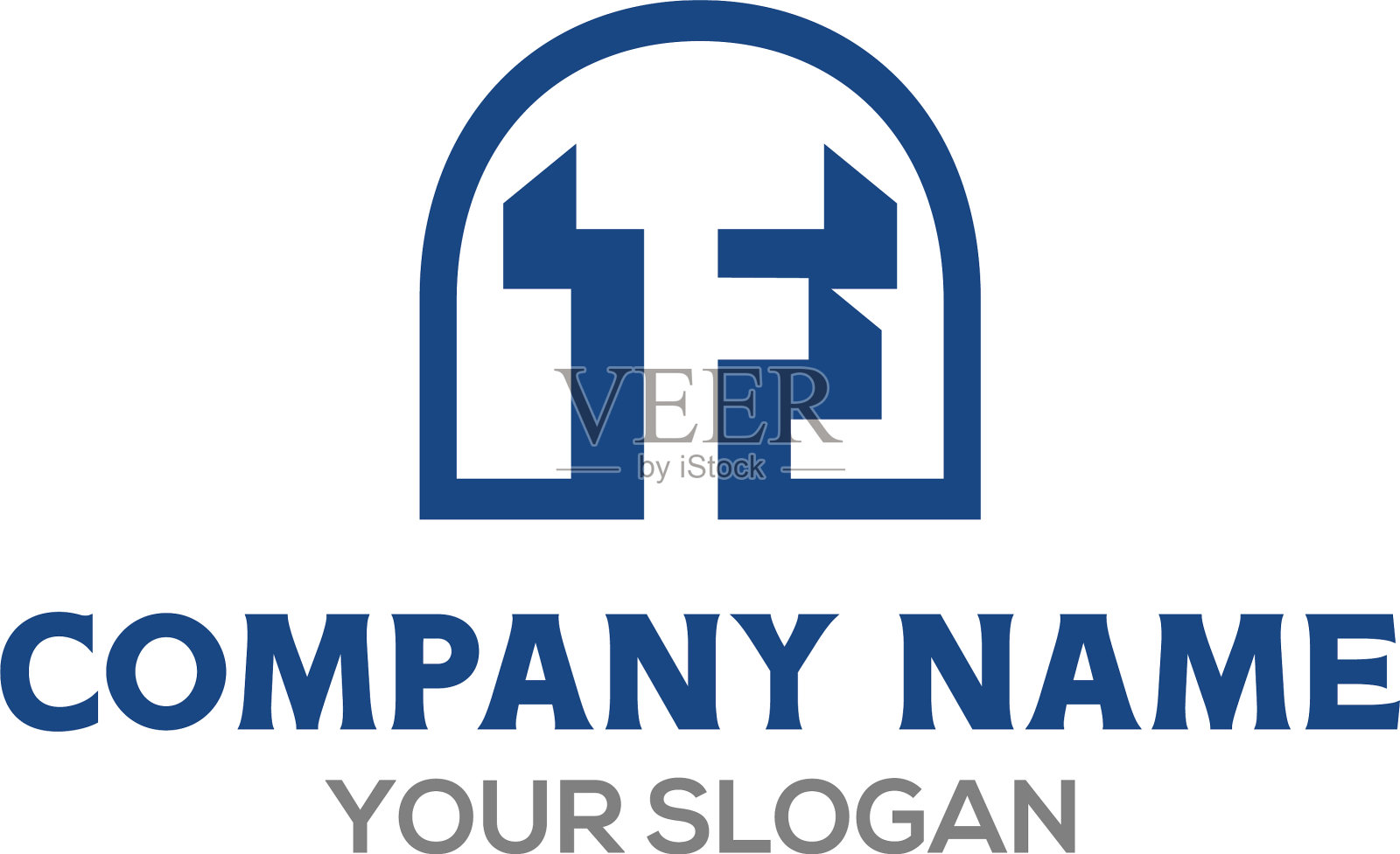 简单的tf logo设计插画图片素材