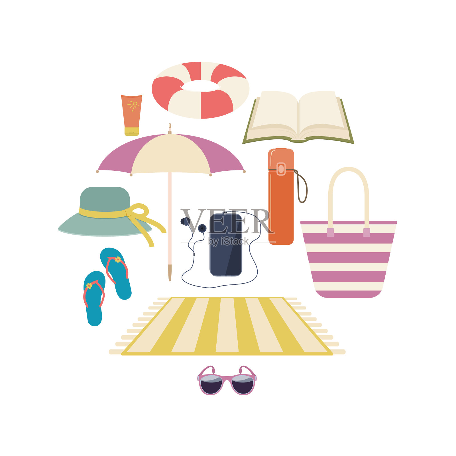 平夏物语集盛夏假日图标素材