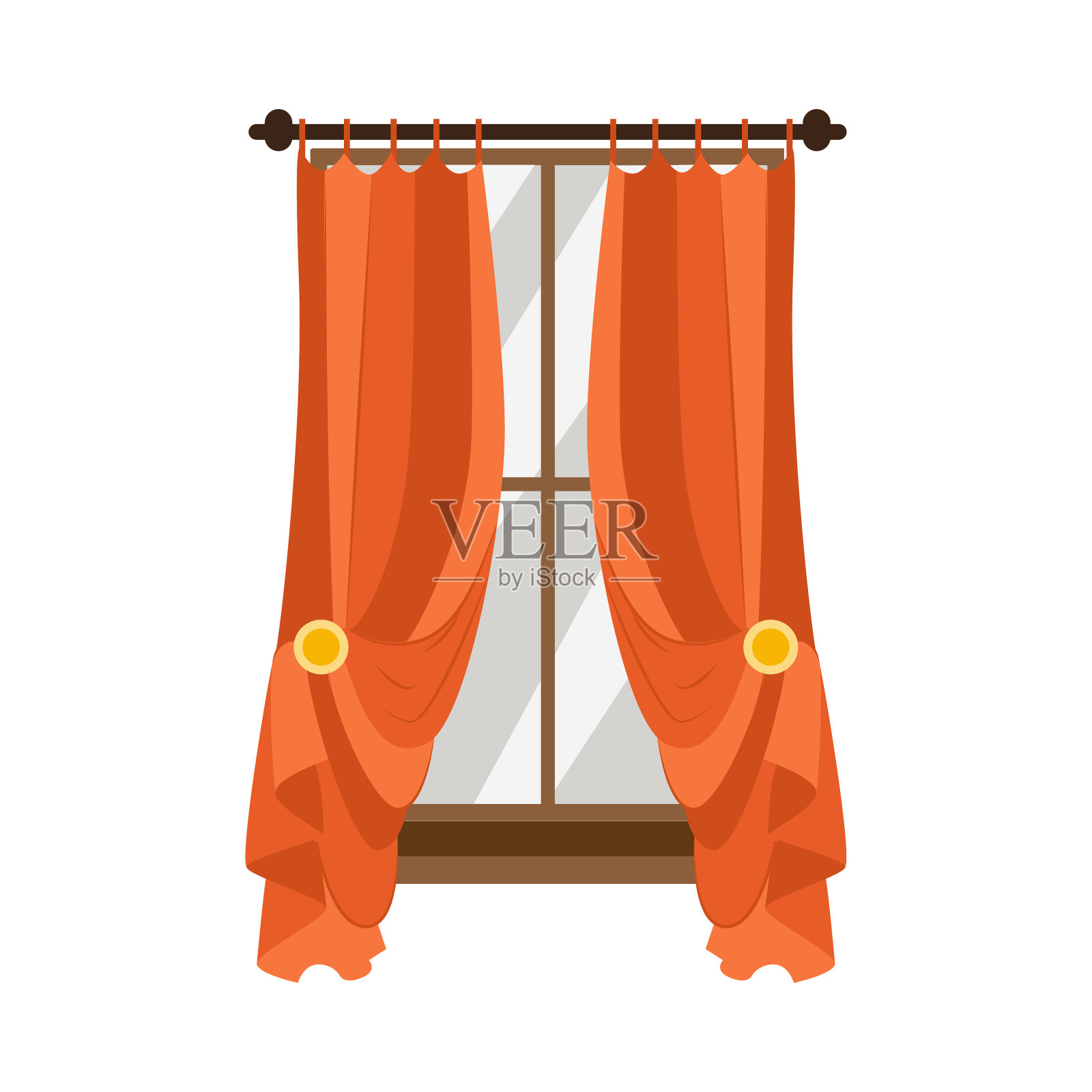 面料经典垂帘平坦设计元素图片