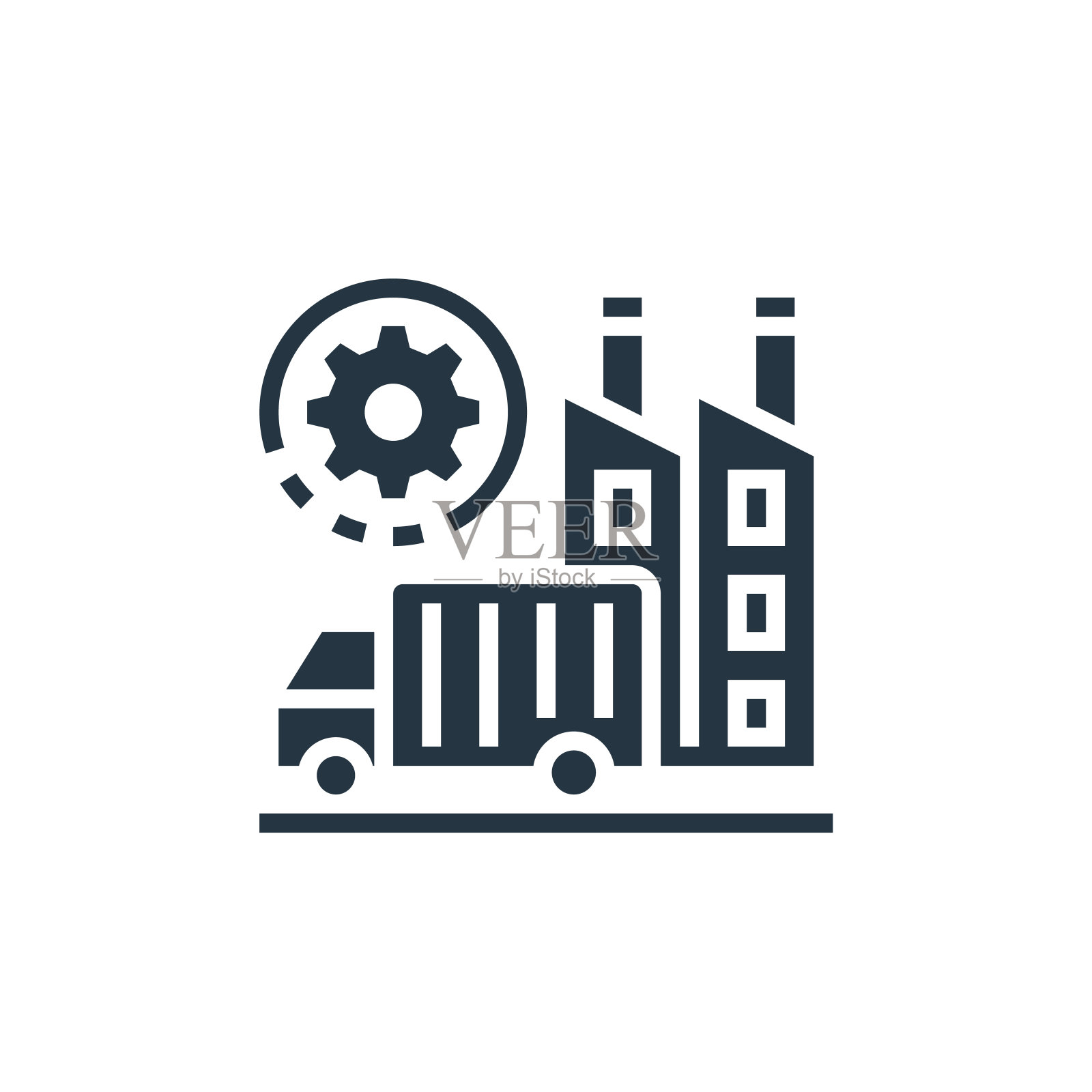 供应链管理图标。字形供应链管理图标用于网站设计和移动,应用程序开发,打印。供应链管理图标从填充业务流程外包。插画图片素材