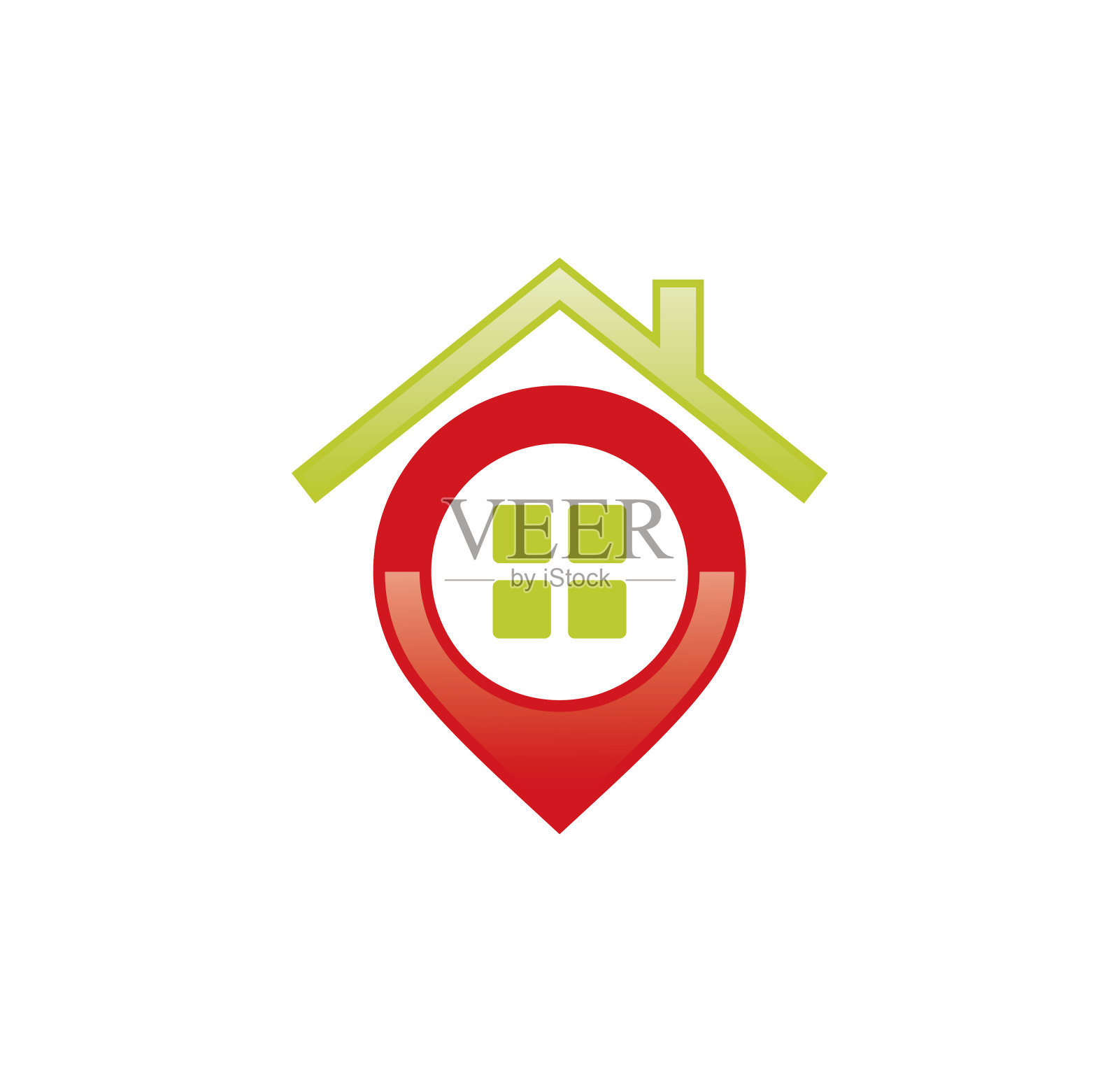 Pin house logo设计插图设计元素图片