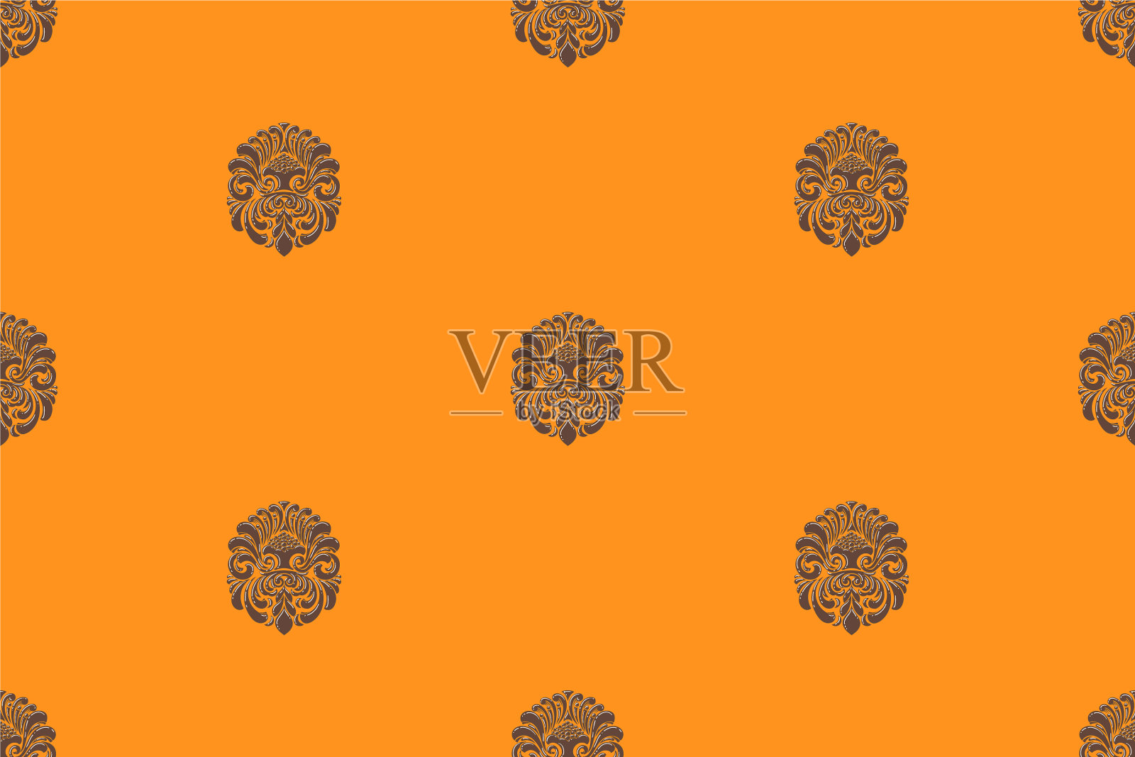 锦缎无缝图案元素经典插画图片素材