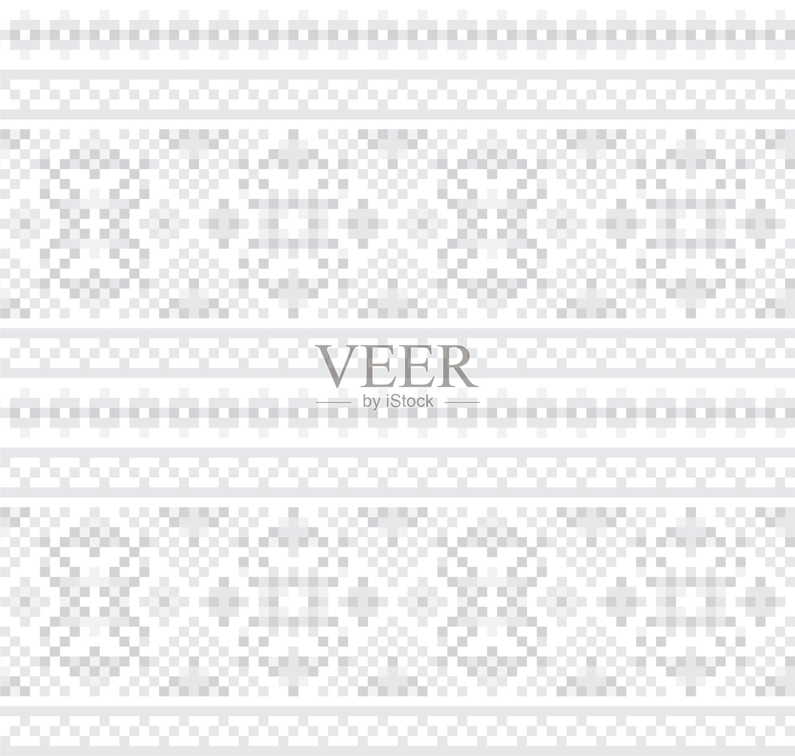 黑色和白色圣诞集市岛无缝插画图片素材