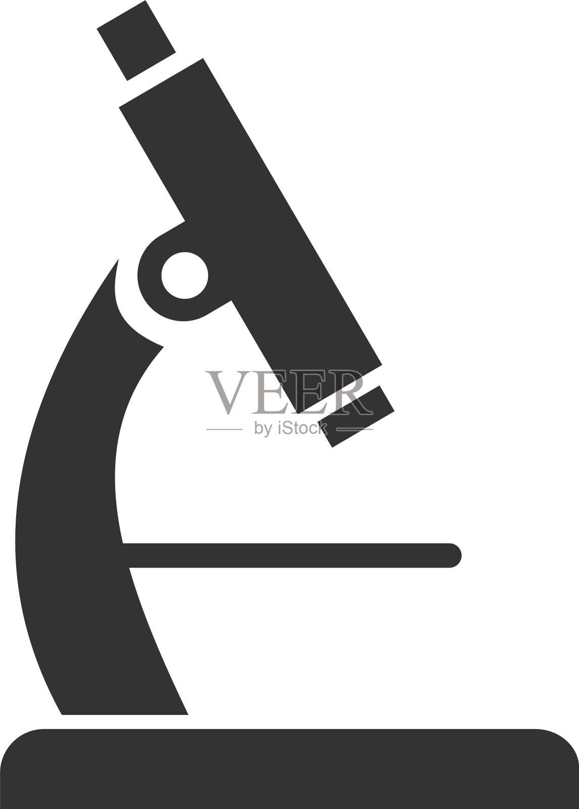 显微镜图标分离插画图片素材