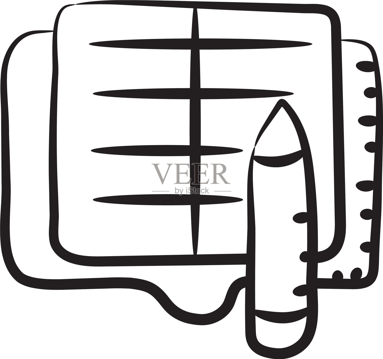 工作簿插画图片素材