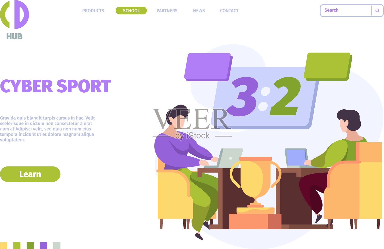 网络体育将网络游戏数字化插画图片素材