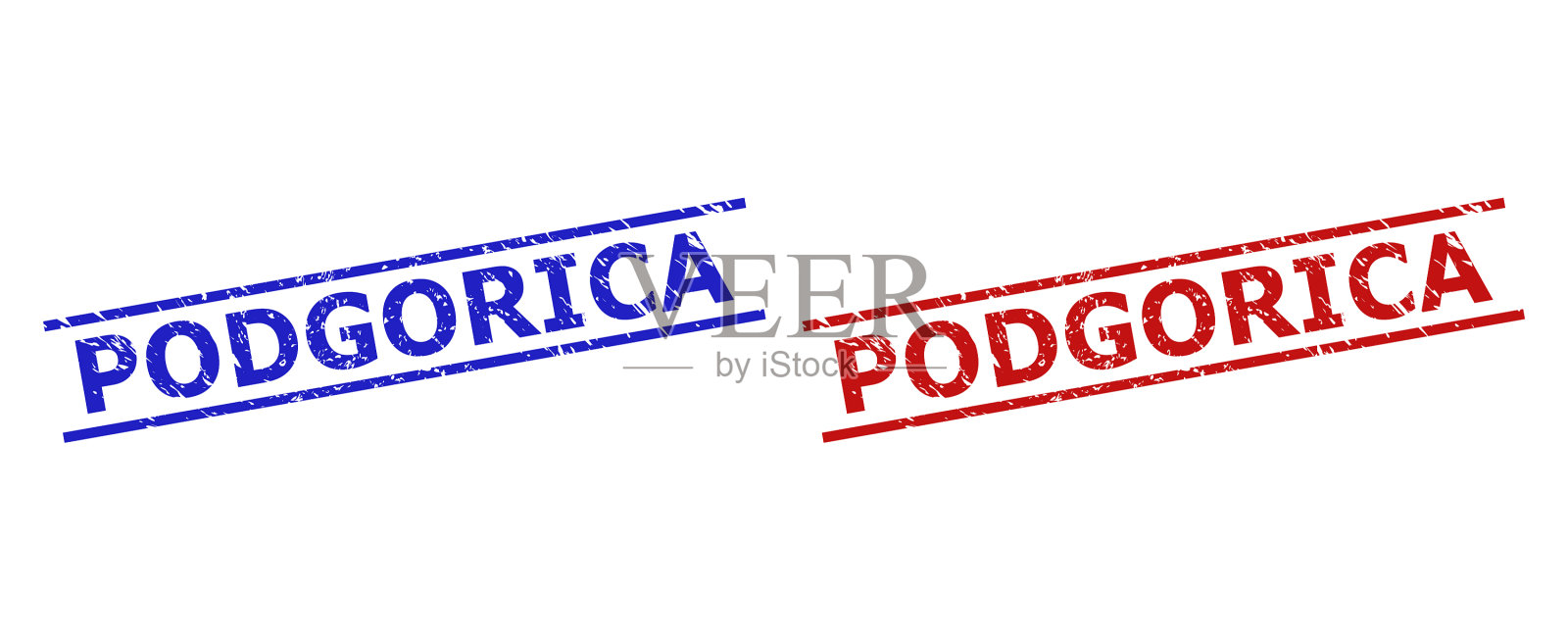 波德戈里察水印与腐蚀风格和插画图片素材