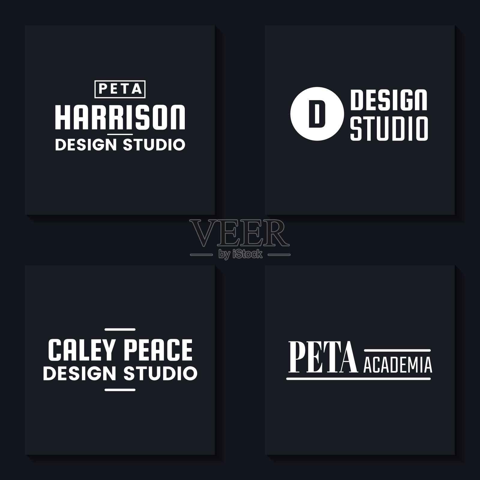 横幅的最小标志插画图片素材