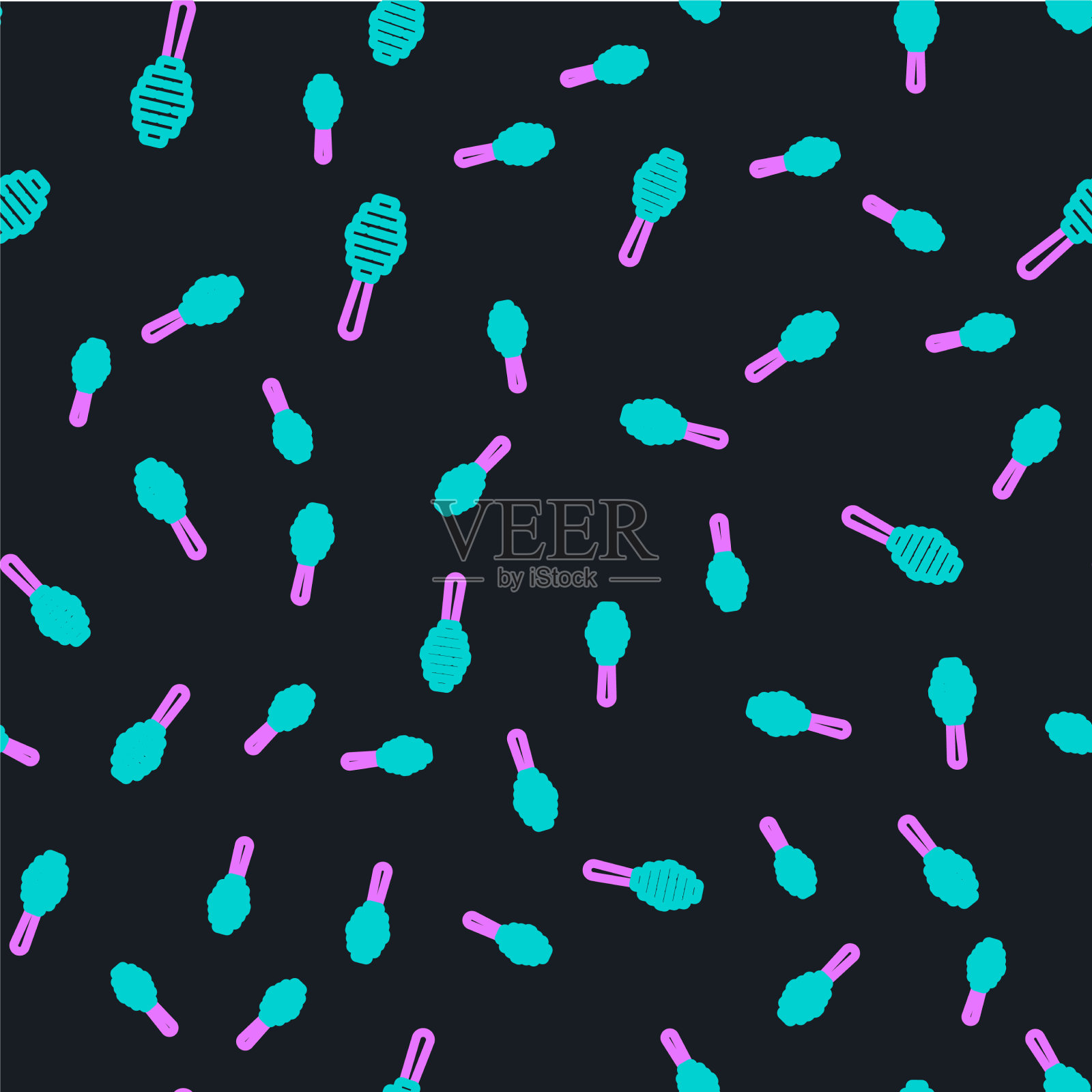 线蜜斗棍图标隔离无缝插画图片素材