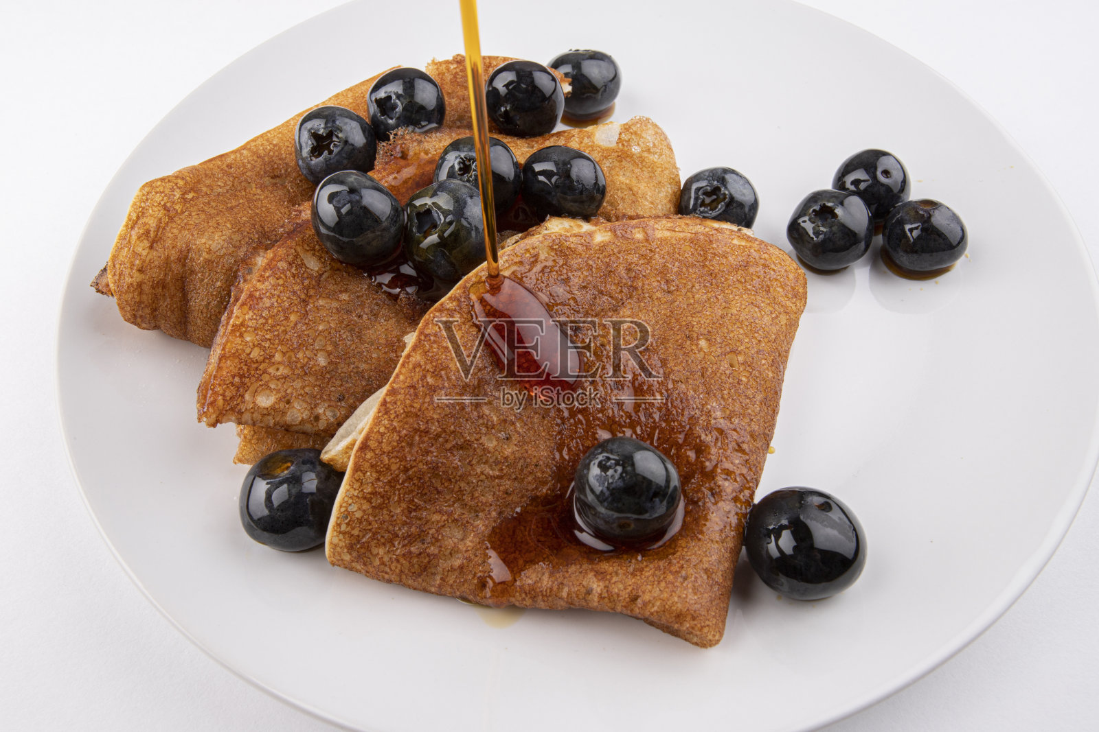 枫糖浆煎饼照片摄影图片