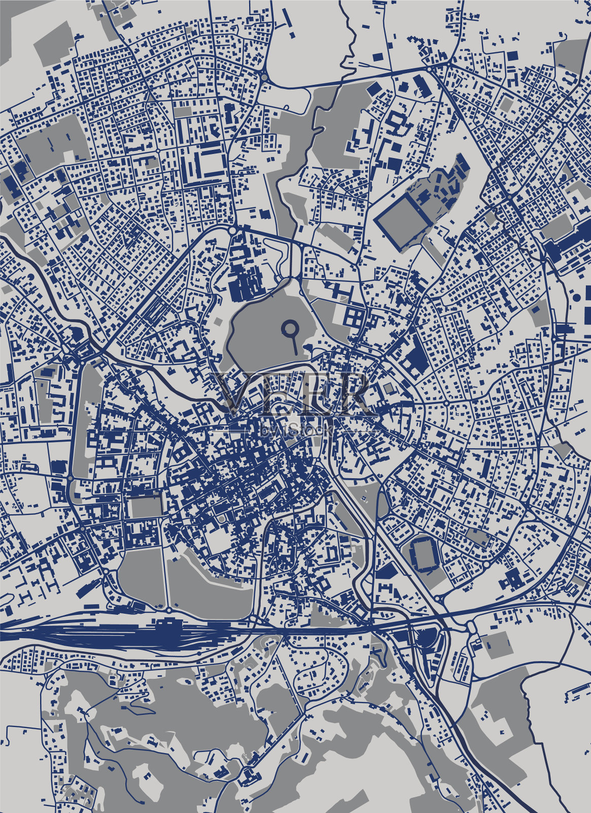 地图城市维琴察威尼托意大利插画图片素材