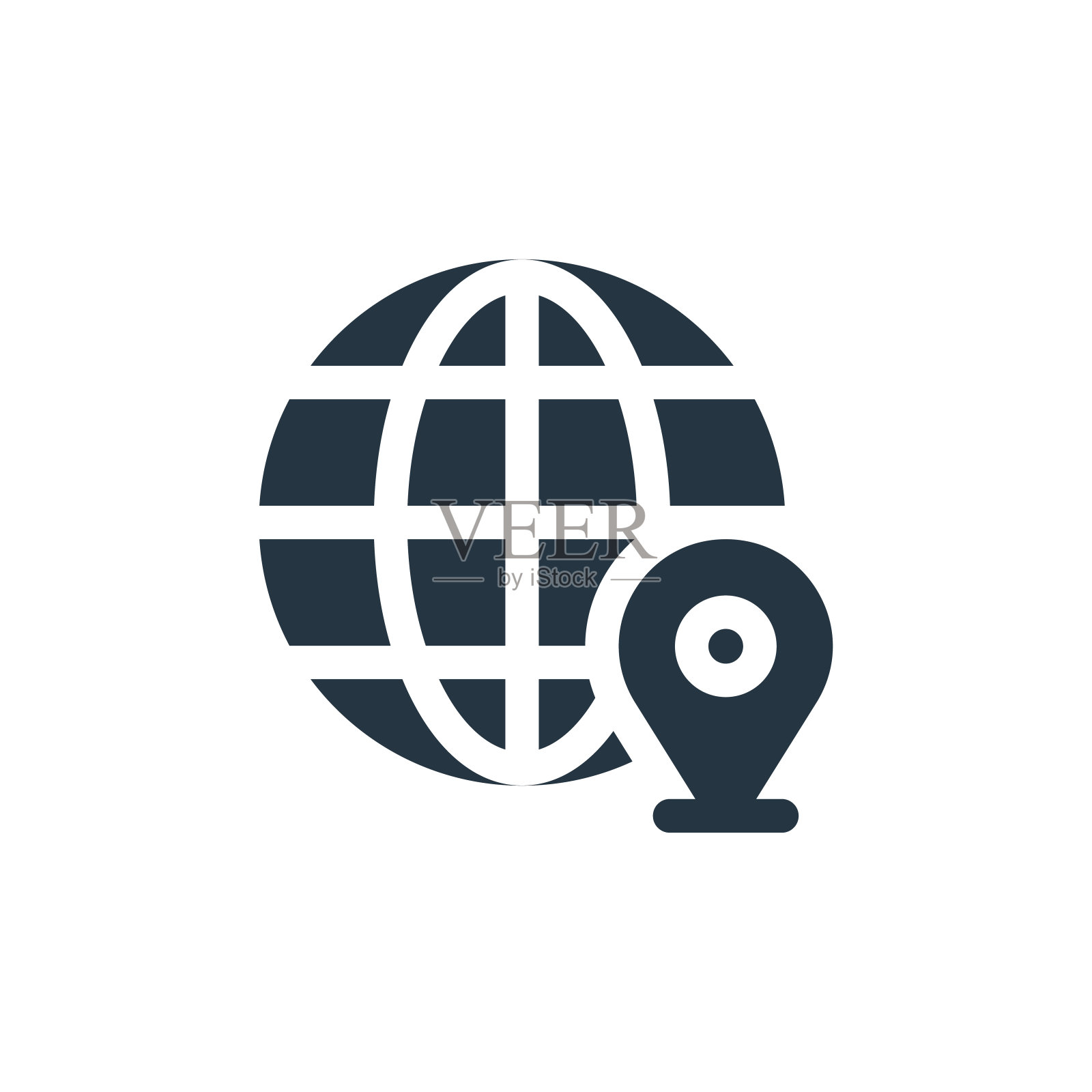 位置图标。字形位置图标用于网站设计和移动,应用程序开发,打印。位置图标从填充的客户服务收集孤立的白色背景。图标素材