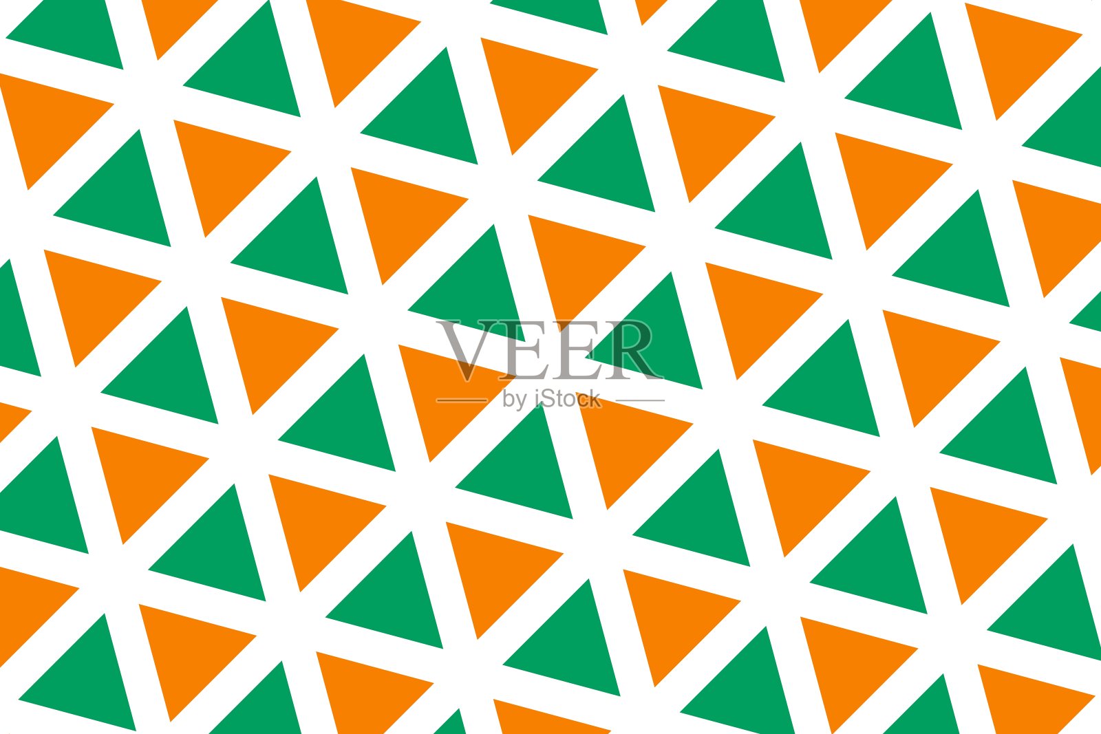 简单的几何图案的颜色国旗Côte d'科特迪瓦插画图片素材