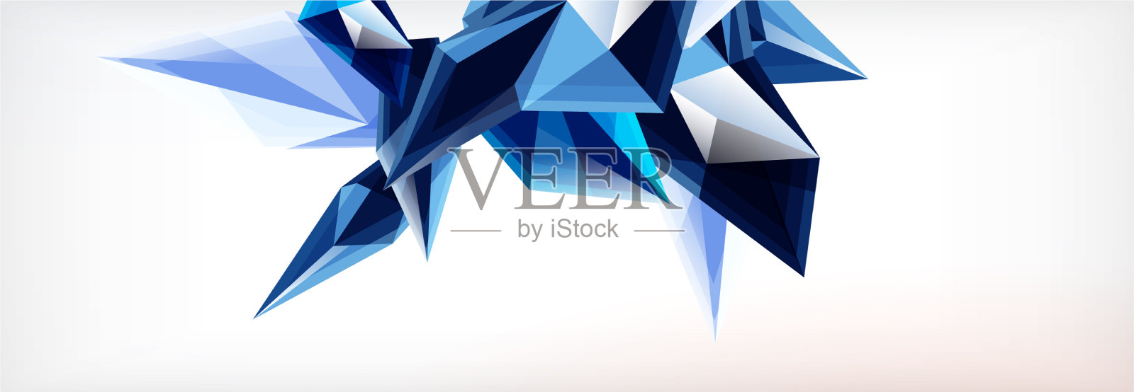 三维三角形和金字塔抽象插画图片素材